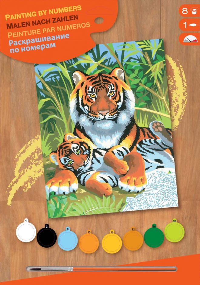 Tigers, Junior Painting by Numbers