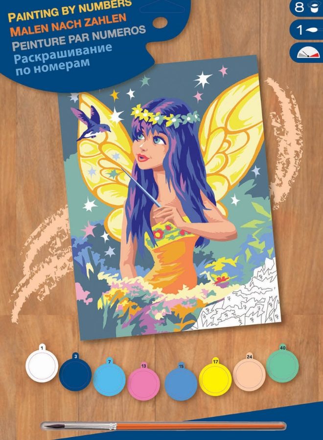 Golden Fairy, Junior Painting by Numbers