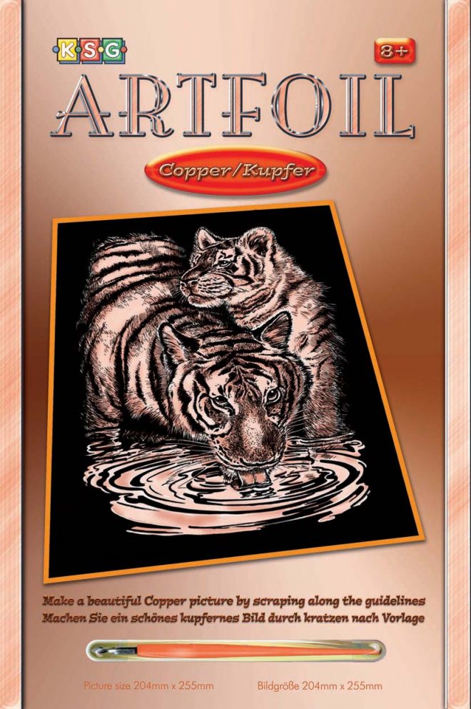 Tiger & Cub, Artfoil Copper