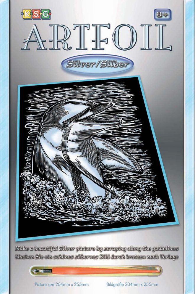 Dolphin, Artfoil Silver
