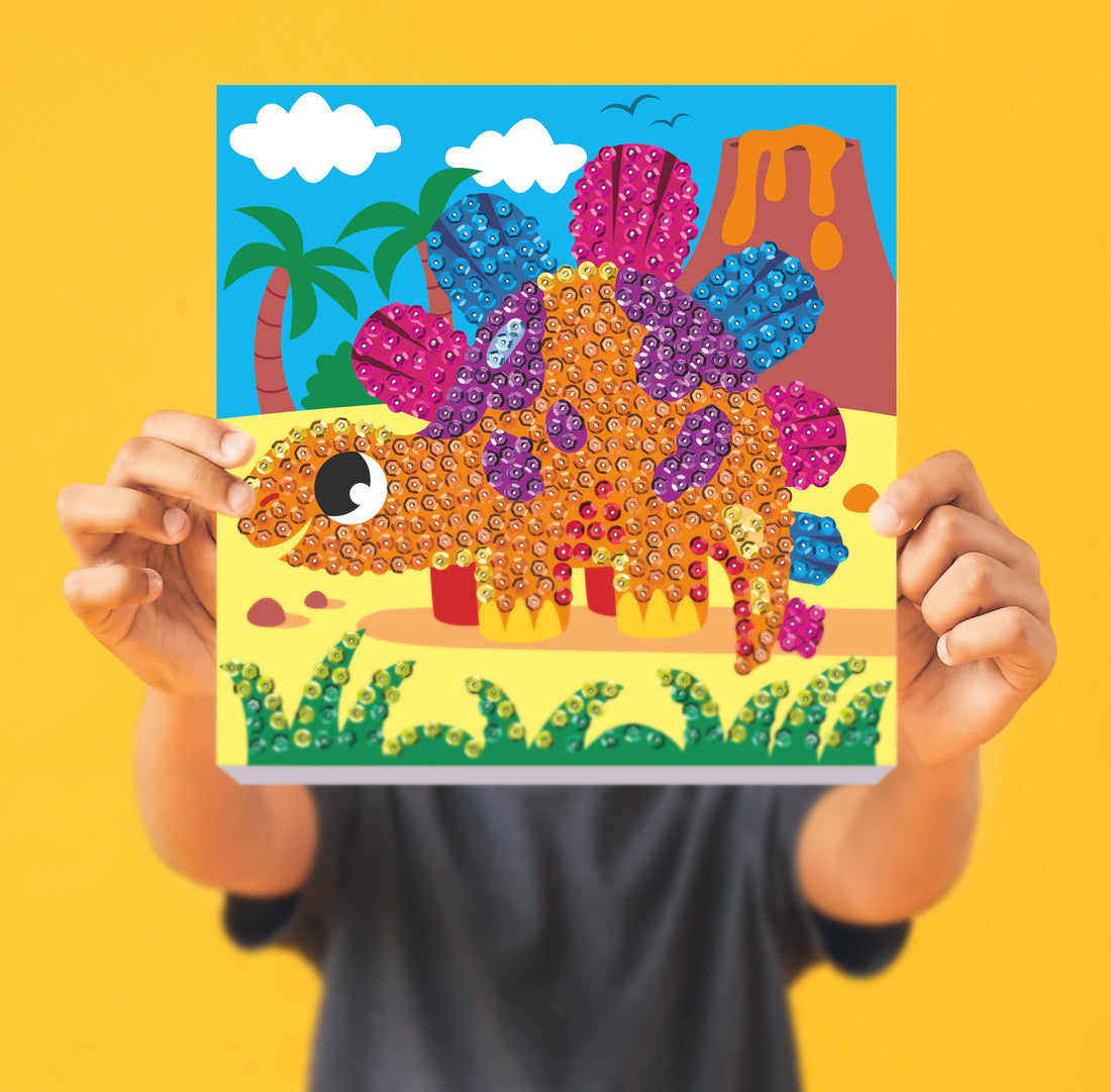 Dino Sequin Art Craft Kit