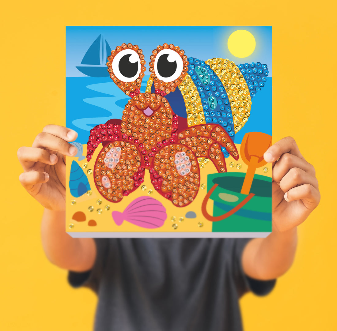 Crab Sequin Art Craft Kit