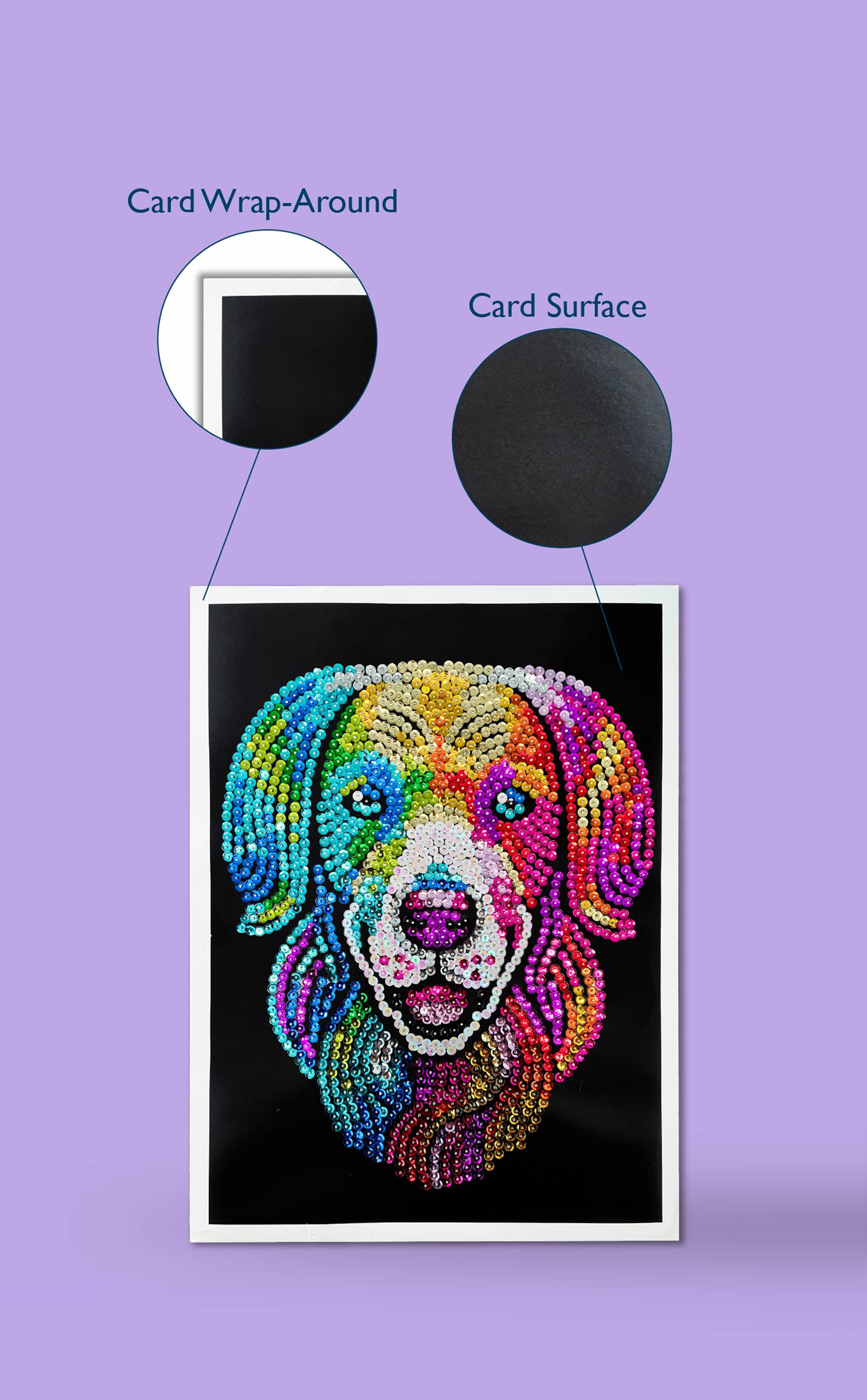 Sequin Art Purple